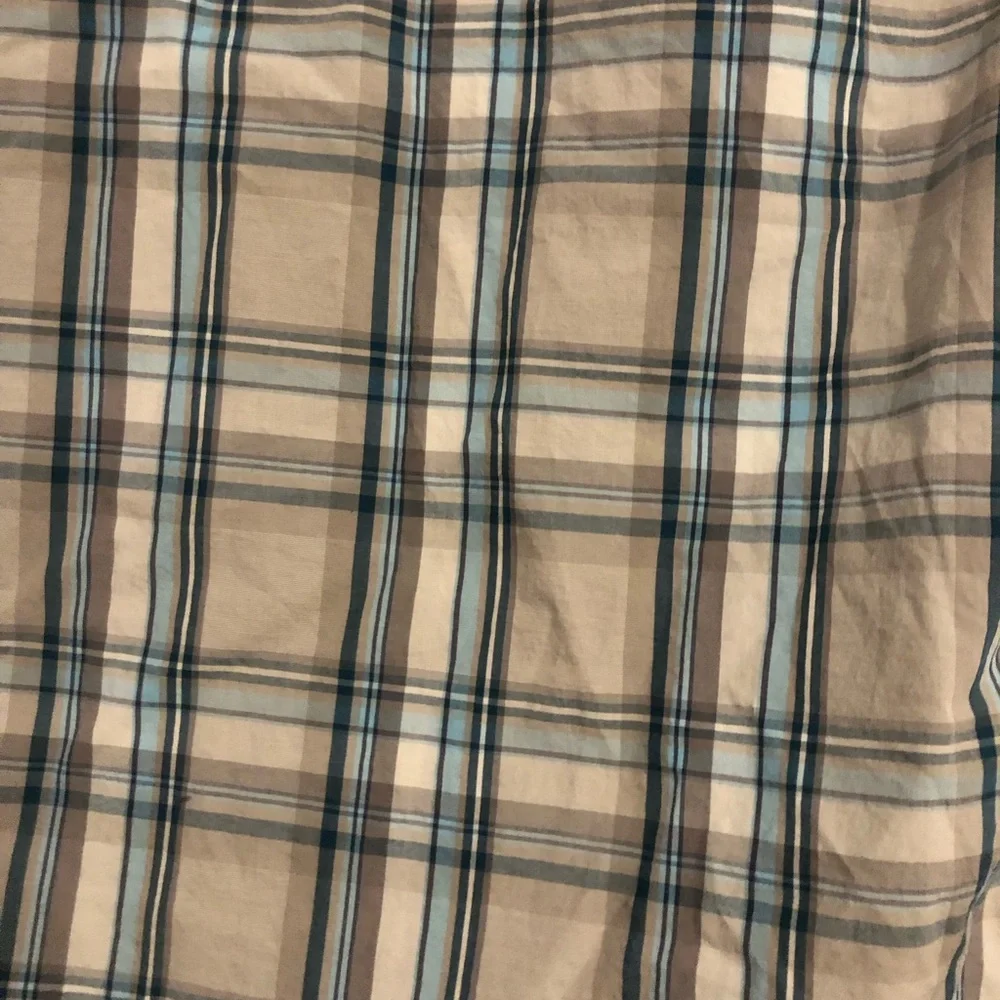 Banana Republic, Plaid Short-Sleeve Button-Up Shirt